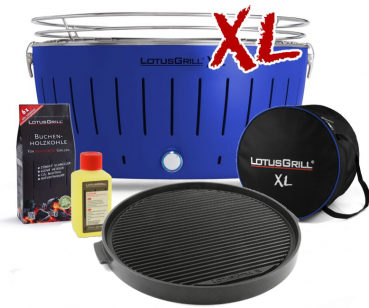 Asia-Set LotusGrill XL Tiefblau, 5-tlg.